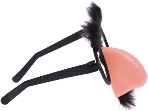 Vista 5 de Jorzer Gafas divertidas de Halloween de plástico con cejas, bigote y nariz, para niños y adultos, recuerdos de fiesta, 12 unidades, 4.72 x 4.33