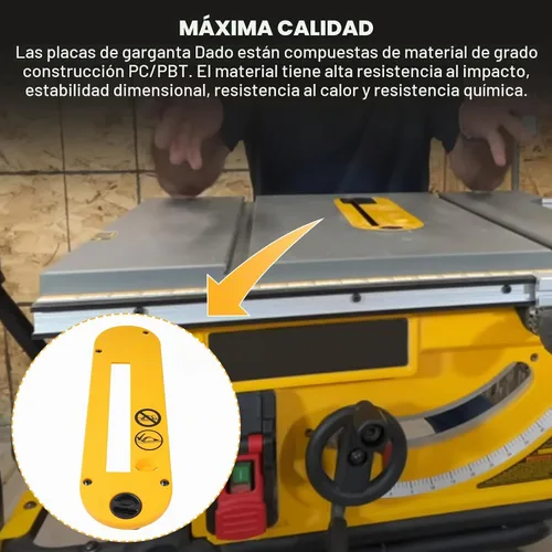 Vista 4 de DWE7402DI Placa de garganta Dado para DeWalt DWE7491RS DWE7491