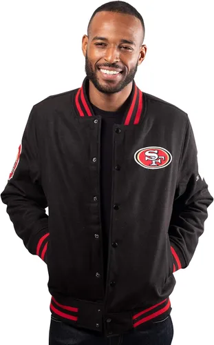 Vista 17 de Ultra Game Men's NFL Official Classic Varsity Coaches Jacket Coat