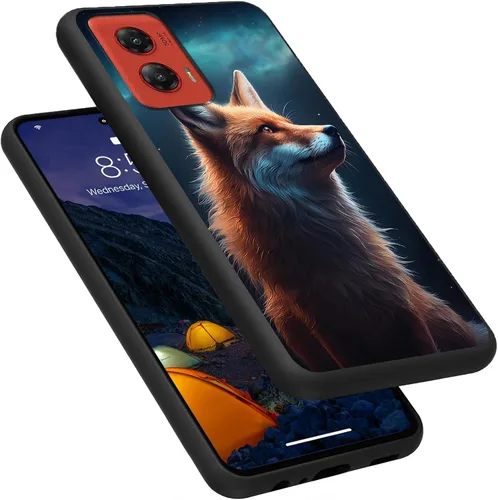 Vista 165 de Funda para Motorola Moto G Play 4G 2024, delgada y ligera, de silicona de TPU suave, color negro, ultrafina, para Motorola Moto G Play 4G 2024, Art