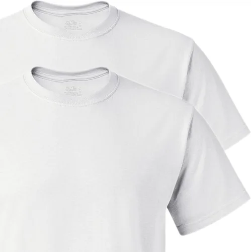 Vista 5 de Fruit of the Loom Camiseta ligera de algodón para hombre, paquete múltiple
