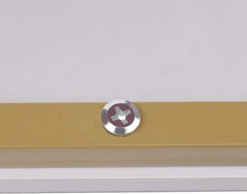 Vista 6 de Mesa de centro de mármol, mesa de centro moderna de mármol sintético de 2 niveles, mesa auxiliar rectangular con marco de metal dorado, mesa de café