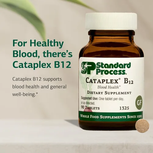 Vista 3 de Standard Process Cataplex B12 - Suplemento de vitamina B12 para apoyo a la salud sanguínea y función del sistema nervioso - Suplemento de vitamina