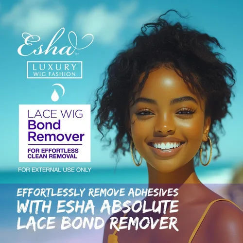 Vista 3 de Esha ABSOLUTE - Removedor de lazos de encaje (2.1 onzas líquidas), fórmula no irritante, altamente eficaz, adhesivo, extensión y removedor