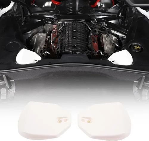 Vista 13 de Cubierta de Torre de Puntal Trasero Compatible con Chevrolet Corvette C8 Stingray 2020-2024, Panel de Protección de Torre Amortiguadora Trasera