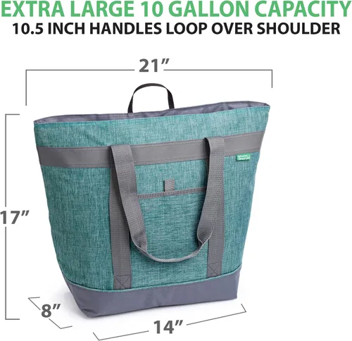 Vista 6 de Creative Green Life Bolsas reutilizables para comestibles y bolsa enfriadora