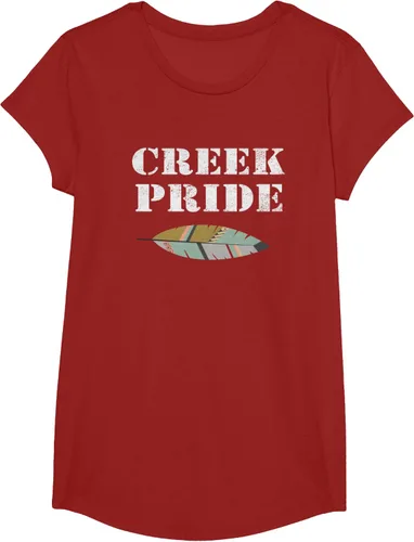 Vista 45 de Creek Native American Pride - Camiseta, Negro, S