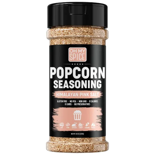 Vista 27 de Popcorn Seasoning Chocolate Powder Mix - Gluten Free & Low Sodium Cocoa Powder Blend Popcorn Flavoring Seasoning. Healthy Movie Night Theater Pop