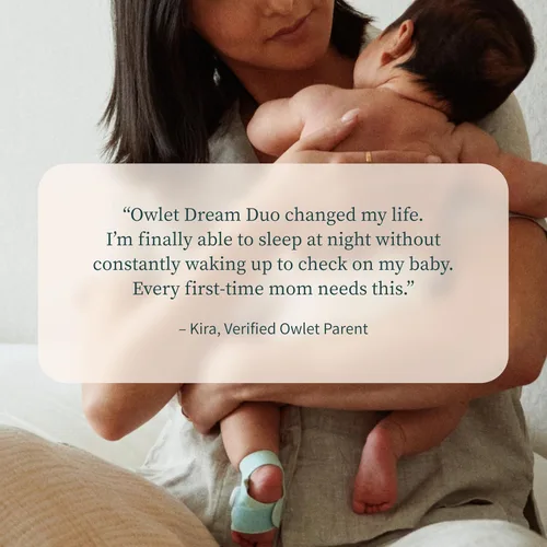 Vista 10 de Owlet Dream Duo (Gen 3) Smart Baby Monitor All-in-One Bundle - 2K HD Video Baby Monitor with Alerts & Owlet Dream Sock Tracks Baby’s Oxygen, Heart