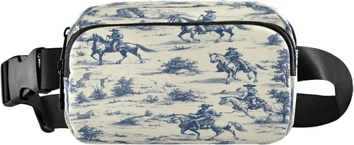 Vista 24 de Riñonera con patrón de lunares rojos y blancos para mujeres y hombres, cangurera pequeña, bolsa cruzada para exteriores, senderismo, correr, viajes