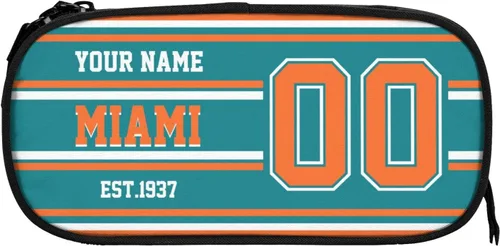 Vista 30 de Estuche de lápices personalizado Arizona con número de nombre, caja de lápices personalizada estilo fútbol, estuche de bolígrafo personalizado