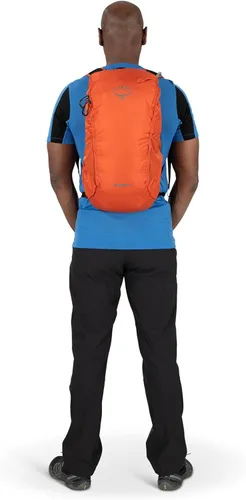 Vista 13 de Osprey Skarab 18L Mochila de senderismo para hombre con depósito hidráulico, verde tundra, talla única, Tundra Verde, Mochila de senderismo Skarab