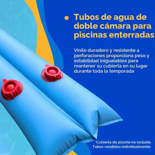 Vista 6 de Blue Wave Tubo de agua doble de 8 pies para cubierta de piscina de invierno, paquete de 5