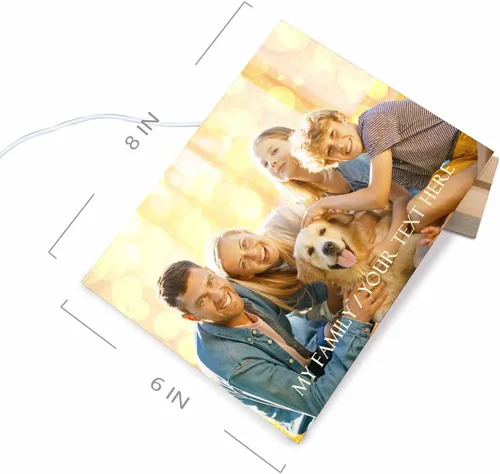 Vista 5 de Regalo especial de Navidad, lámpara de luz nocturna personalizada, fotos en placa acrílica, regalo para papá, mamá, regalo para familia, cumpleaños