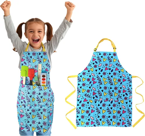 Vista 12 de Delantal para niños - cocina, jardinería, artista, pintura, limpieza, horneado, cerámica, chef, cocina, regalo para niños, niñas