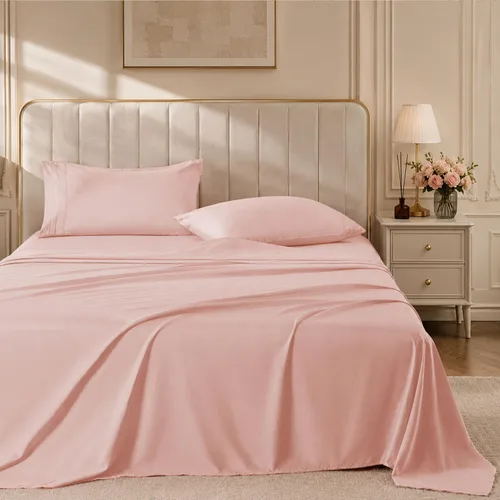 Vista 15 de ROSE&RISY Juego de sábanas tamaño individual color negro, juego de sábanas suaves de 3 piezas, transpirable y refrescante, incluye 1 sábana bajera