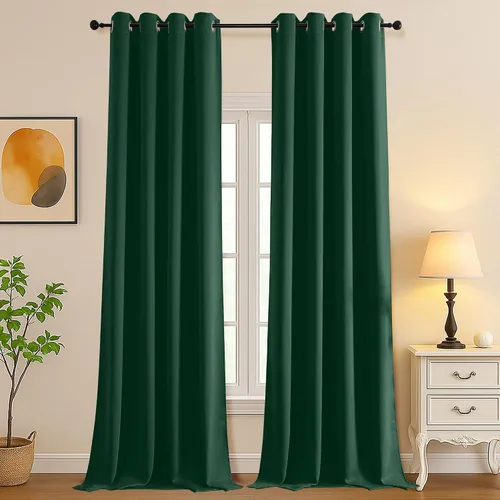 Vista 177 de Simplebrand Juego de 2 paneles de cenefa aguamarina para ventana de cocina de 14 pulgadas de largo, cortinas de oscurecimiento de habitación