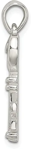 Vista 2 de Collar de plata de ley 925 con dije de corazón pequeño, joyería fina para mujer, regalos para ella