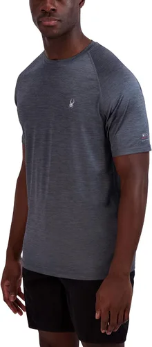 Vista 2 de Spyder Mens Short Sleeve Rashguard Quick-Dry Swim Shirt with Sun Protection, Performance Top