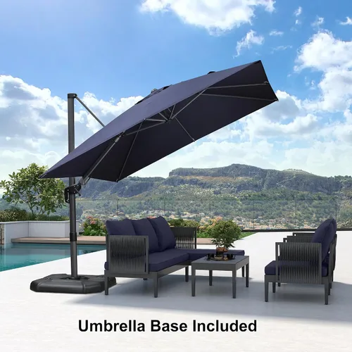 Vista 534 de PURPLE LEAF Paraguas al aire libre con base 8' x 8' protección solar verde Manzana Verde (Apple Green)