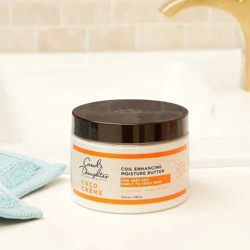 Vista 7 de Mantequilla humectante para cabello rizado muy seco Carol's Daughter Coco Creme, con aceite de coco y mantequilla de mango, sin parabenos y sin