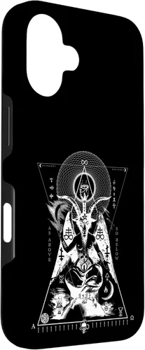 Vista 3 de iPhone 16 BAPHOMET - Como arriba y abajo - Funda de geometría sagrada oculta