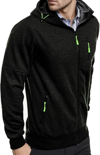 Vista 7 de Camisas de pesca con capucha para hombre, manga larga, holgadas, de algodón, con estampado gráfico, atlético, elástico