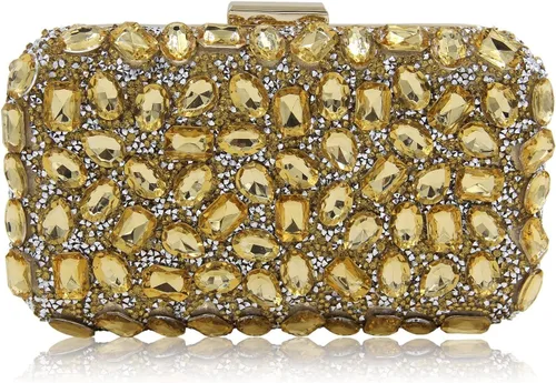 Vista 22 de Milisente Clutch Purses For Women Crystal Clutches Evening Bags Gemstone Clutch Purse For Wedding Formal