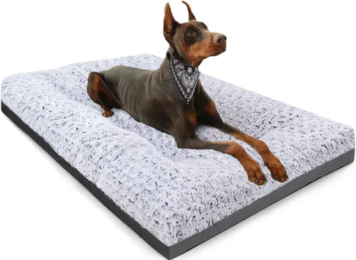 Vista 12 de POCBLUE Camas lavables para perros para jaulas, alfombrilla pequeña de felpa para jaulas, almohadilla antideslizante para jaulas para uso en Negro