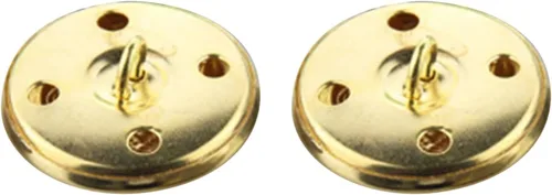 Vista 4 de Juego de 14 botones de metal para blazer, botones dorados para blazer, botones metálicos extraíbles sin costuras de 0.71 pulgadas y 0.91 pulgadas