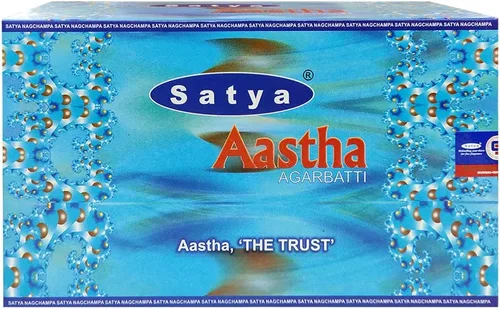 Vista 3 de Aastha - Varillas de incienso y soporte para varillas de incienso, paquete Insence Insense Satya