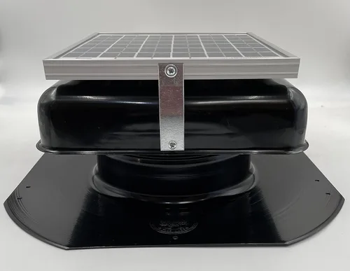 Vista 5 de Solar Mega RoofBlaster 2.0 con ventilación negra Ventilación solar del ático Ventilación solar de techo Ventilador solar para el ático