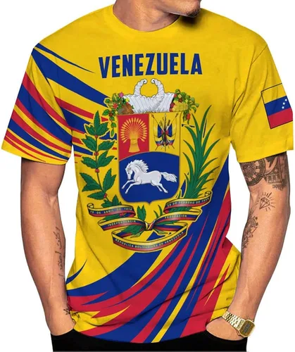 Vista 4 de Royal Fight - Camisas personalizadas de Venezuela con escudo de armas de Venezuela, camisas de bandera de Venezuela para hombres y mujeres