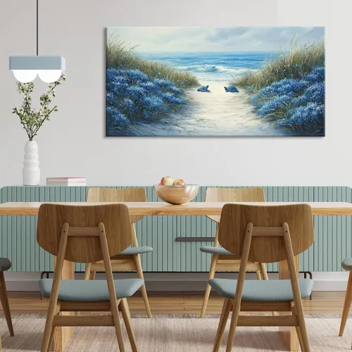 Vista 15 de LASMOND Arte de pared abstracto moderno de árbol para sala de estar, pintura en lienzo en blanco y negro, arte de pared grande de paisaje natural