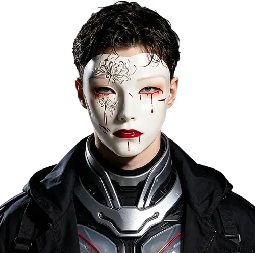 Vista 11 de Oyolan Shining Cyborg Full Face Mask Venetian Party Mask