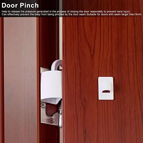 Vista 4 de TOPINCN Protectores de pellizco de puerta, paquete de 4 PP para huecos