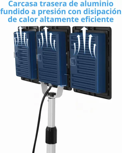 Vista 5 de UFOND 21000LM LED Work Light with Stand, Foldable Worklight 3 Brightness