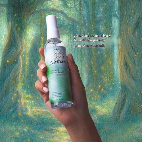 Vista 3 de Lubricante íntimo premium Shibari a base de aloe para parejas y mujeres (Aloe, 4 fl oz)