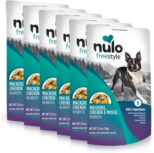 Vista 14 de Nulo Freestyle Carne de res, hígado de res y col rizada en caldo de carne real para perros, 2.8 onzas (paquete de 6)