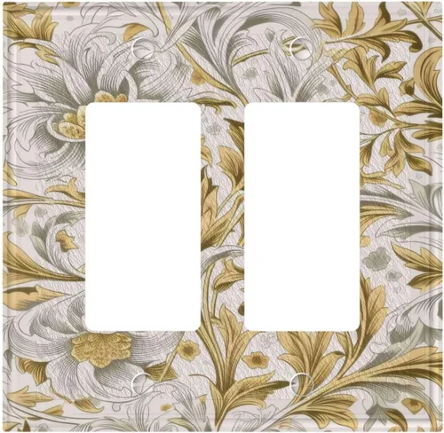 Vista 183 de Cubiertas de Interruptor de Luz Artísticas Decorativas Boho Figura Abstracta Interruptor de Pared Único Placa de Interruptor Decorativo Placa