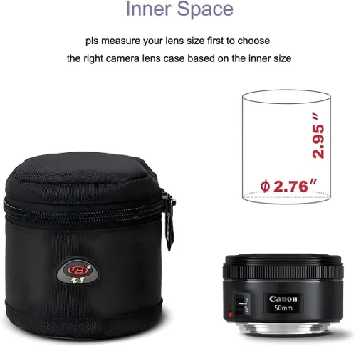 Vista 2 de Funda para lente DSLR para lente de cámara pequeña, se adapta hasta
