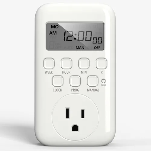 Vista 9 de BN-LINK - Temporizador de salida digital con ciclo de repetición de intervalos en interiores, temporizadores de salida programables de 24 horas
