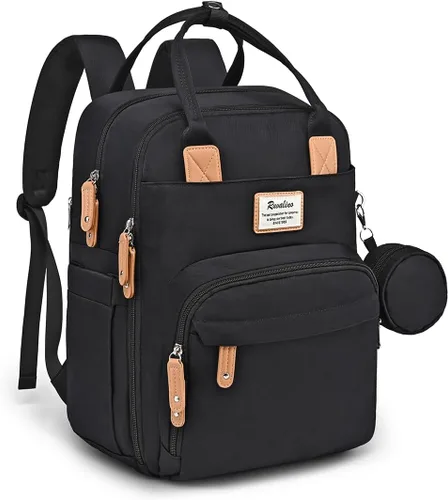 Vista 24 de RUVALINO Mochila para Pañales - Bolsa de Bebé Expandible con hasta 50% Más de Capacidad - Bolsa de Artículos Esenciales para Bebé con Cambiador