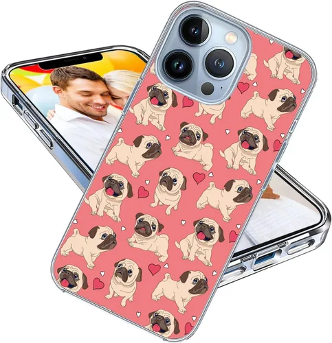 Vista 21 de Funda protectora para iPhone 13 Pro Max para niñas, mujeres y hombres, a prueba de golpes, delgada, suave, TPU transparente, funda protectora