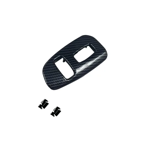 Vista 7 de 1 par de paneles de interruptor de ventana de fibra de carbono con clips compatibles con Chevy Camaro 1993-2002
