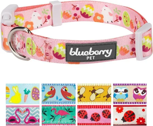 Vista 8 de Blueberry Pet 10+ Patrones Zoo Fun Collar de perro