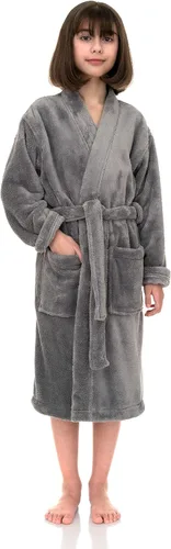 Vista 3 de TowelSelections - Bata de forro polar tpo kimono para niña