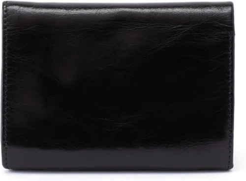 Vista 2 de HOBO Robin - Cartera compacta de cuero triple para mujer, diseño vintage