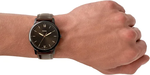 Vista 4 de Fossil - Reloj casual de cuarzo, minimalista, de acero inoxidable y delgado para hombre