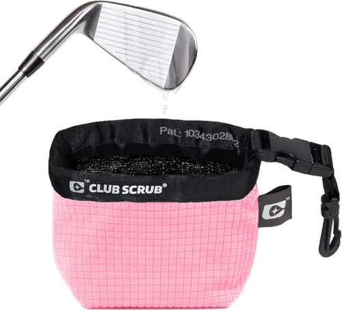 Vista 16 de Club Scrub Bolsa de limpieza para palos de golf y pelotas de golf, forro impermeable con tecnología de cara limpia, clip desmontable, lavable a
